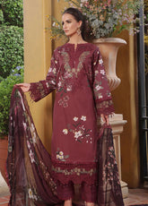 Sunshine Bloom By Alzohaib Premium Chikankari Lawn 3 Piece Unstitched Suit AZ25SSBV2 D-SBE2-05